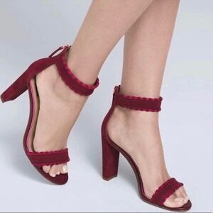 {WHBM}Nathalie Madder Suede/Leather Strappy Heels Size 10M.   B72